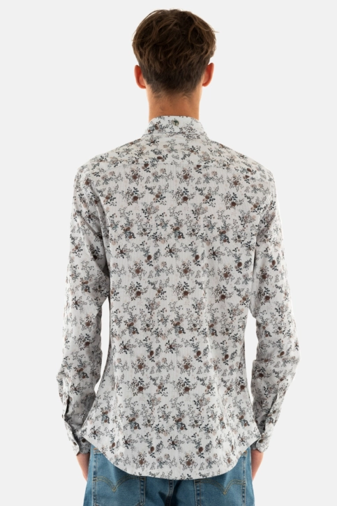 Chemise Benson & Cherry signature blanc/beige