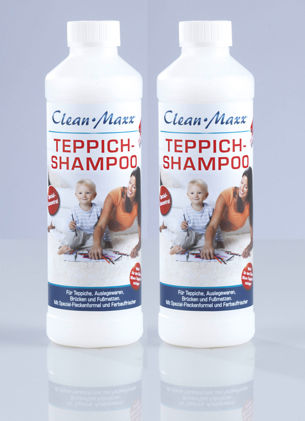 Teppichshampoo 2x 500 ml für Teppichreiniger
