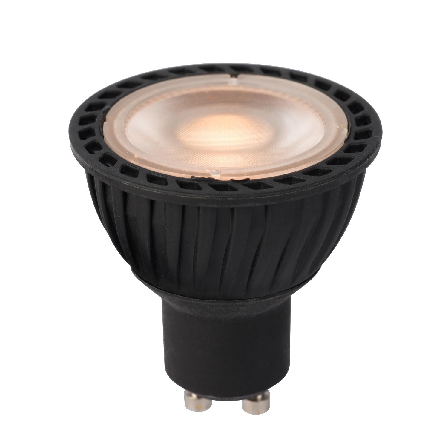 MR16 LED lichtbron GU10 5W 2200K zwart dimbaar 3-step