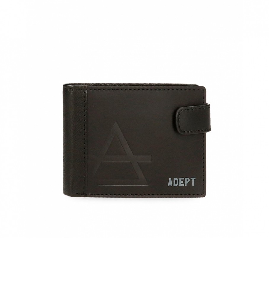 Carteira Joumma Bags Adept Jim Preta - 11x8,5x1cm