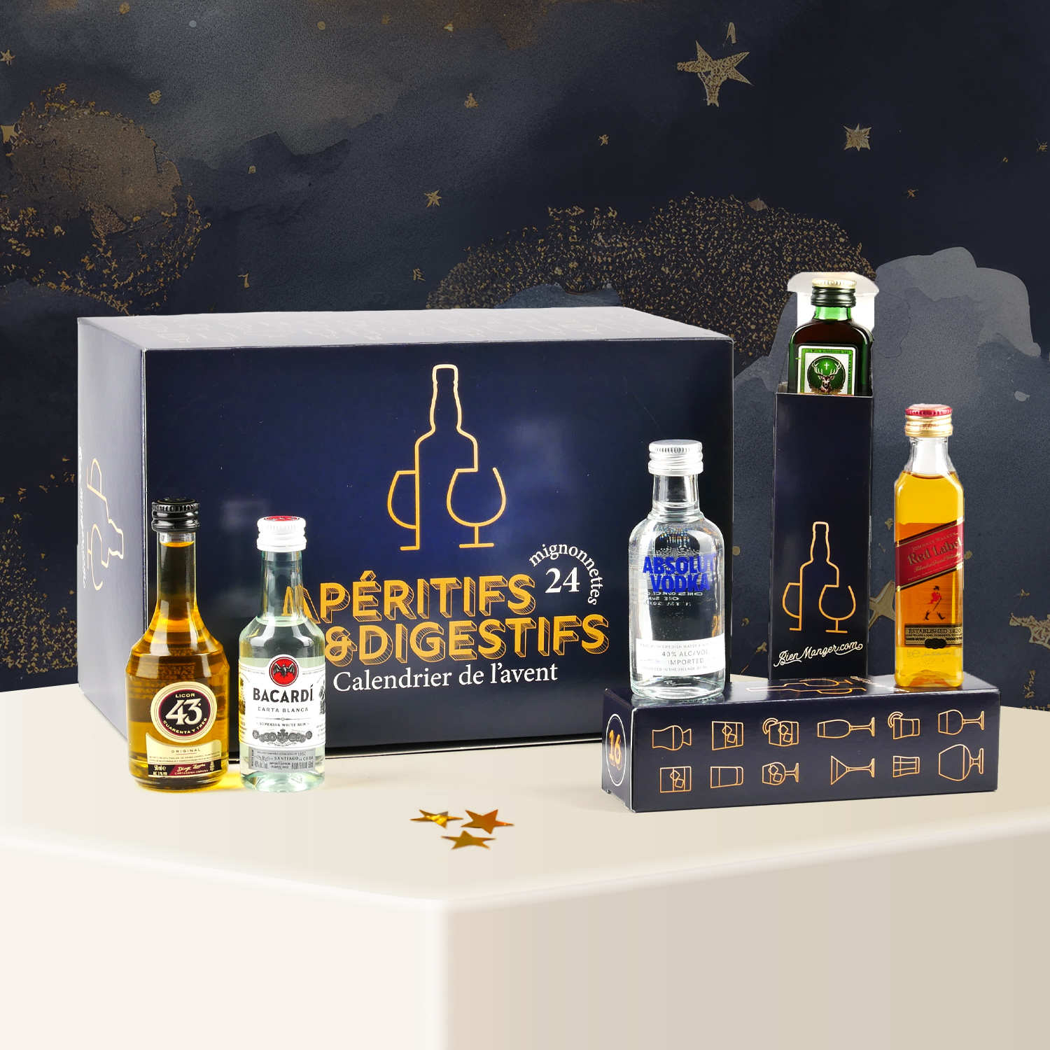Calendrier de l'avent mini-bar 24 mignonnettes
