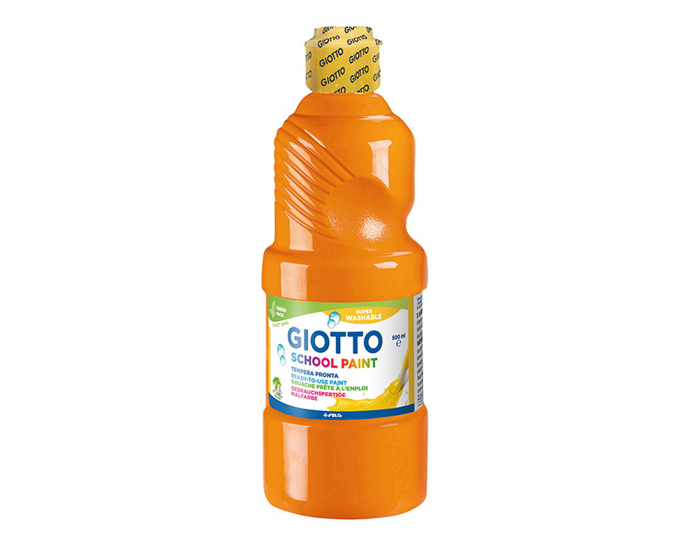 GUACHE SCHOOL PAINT GIOTTO LARANJA 500ML