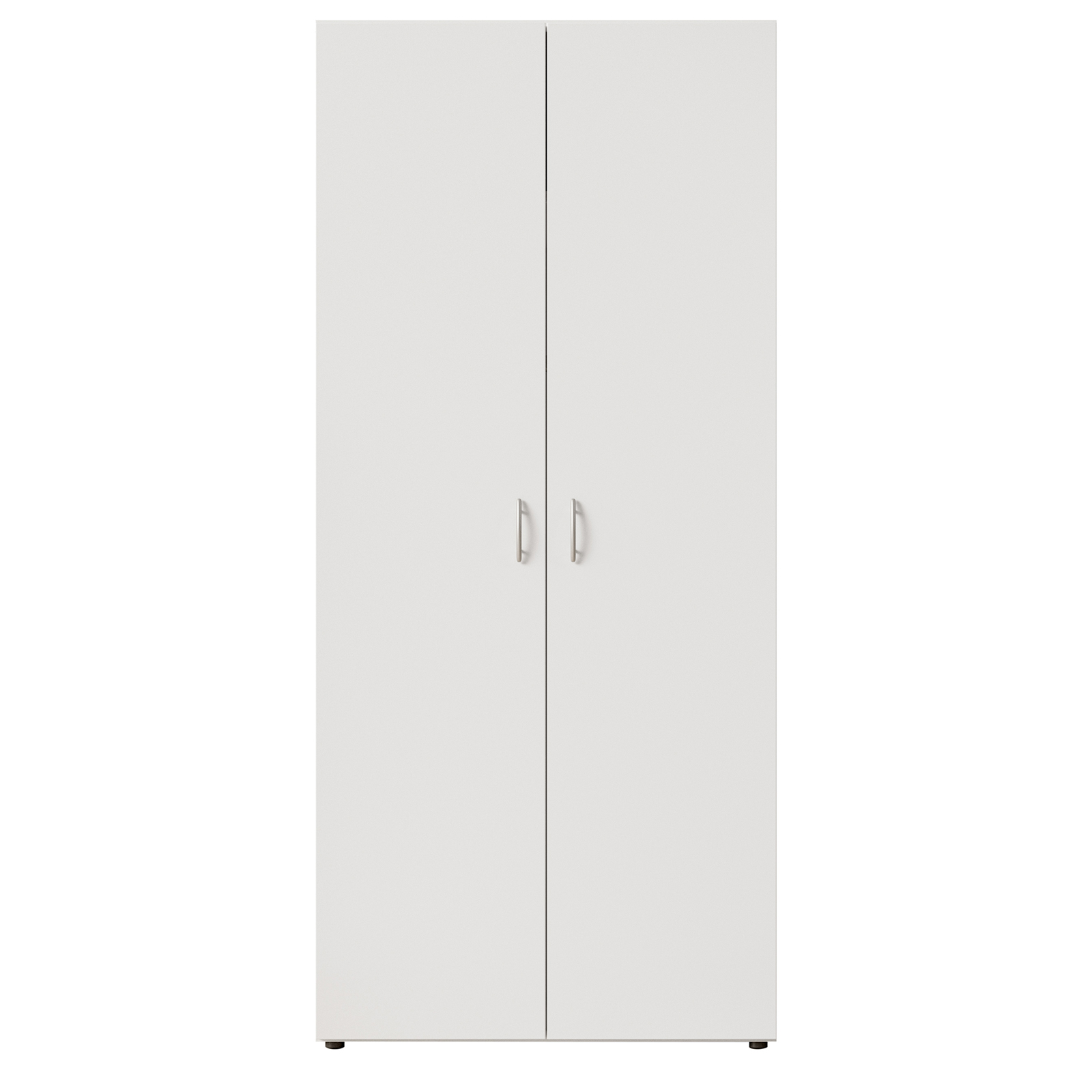 Drehtürenschrank - weiß - 2 Türen - 81 cm breit