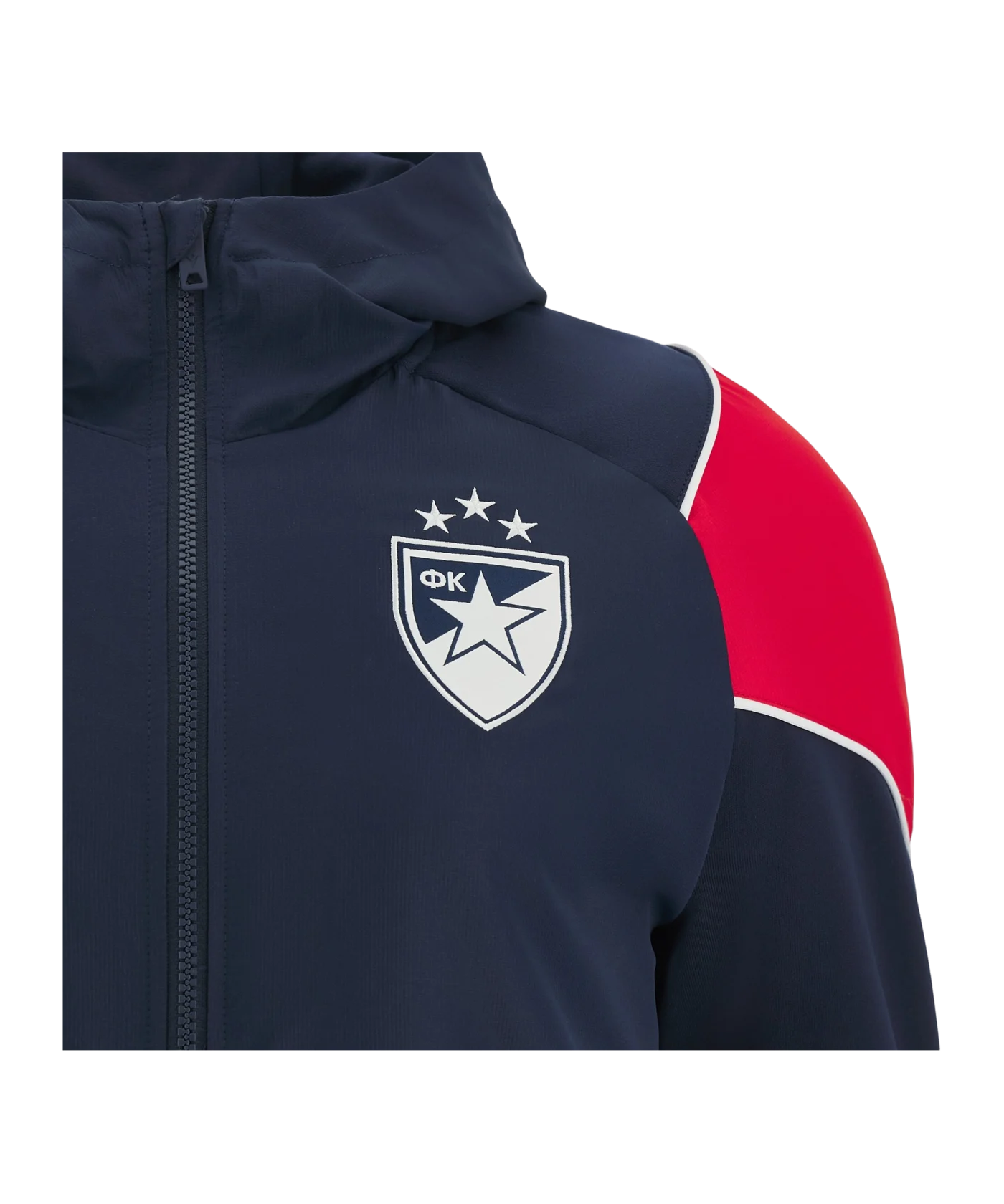Macron Roter Stern Belgrad Trainingsjacke Rot