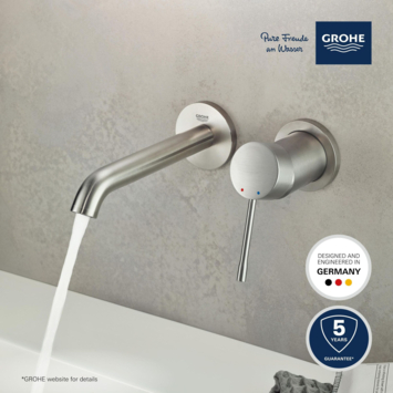 Grohe Colours Wastafelkraan Inbouw Essence New M Eengreep RVS