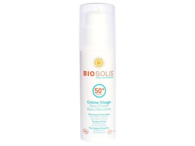 BIOSOLIS Sonnencrème Gesicht LSF 50 50 ml Natürliche Sonnencrème fürs Gesicht