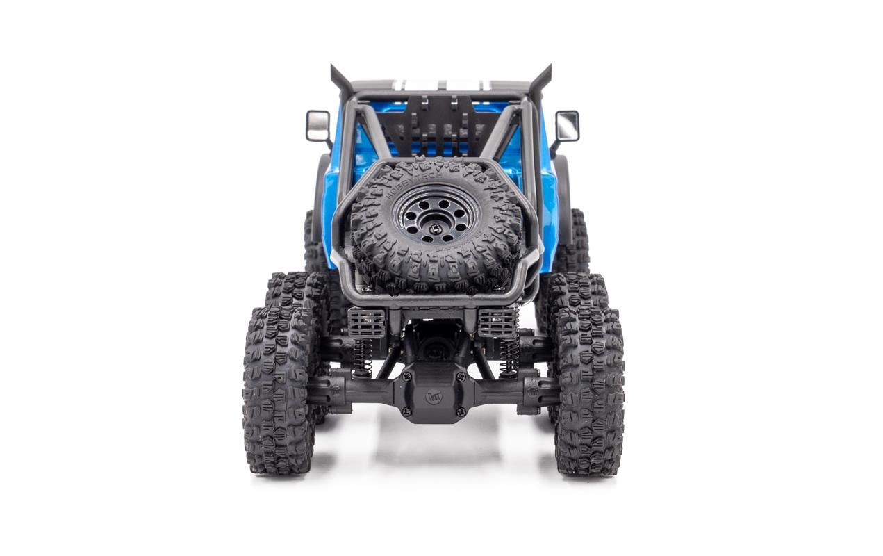 Scale Crawler CRX18 Flat Cage 6x6 Blau, RTR, 1:18<br>Kleiner 3-Achs Rock Crawler im RTR Set