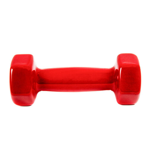 2 halteres de 1,5 kg com pega macia em vinil para exercícios, ginástica e musculação.