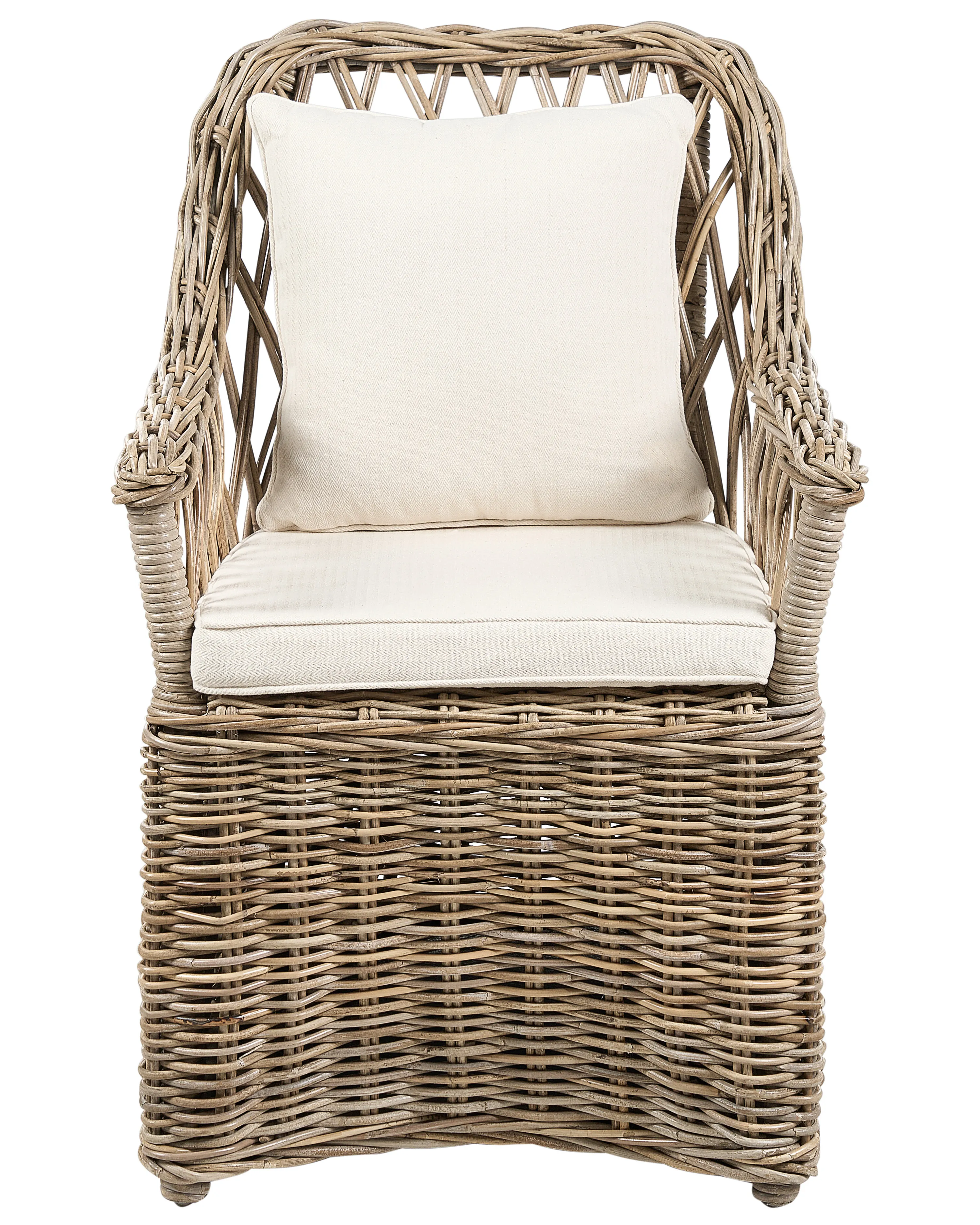 Tuinstoel set van 2 rotan naturel MAROS II
