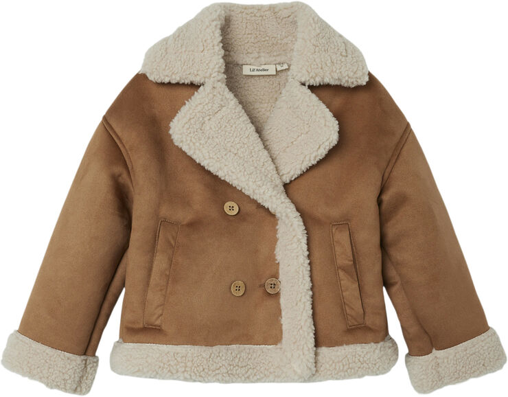 Lil' Atelier NMNNOLO OVERSIZED JACKET LIL Petrified oak