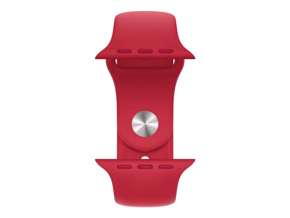 Apple Watch Series 7 (GPS) - (PRODUCT) RED - 45 mm - rød aluminium - smart ur med sportsbånd - fluoroelastomer - rød - båndstørrelse: Almindelig - 32 GB - Wi-Fi, Bluetooth - 38.8 g