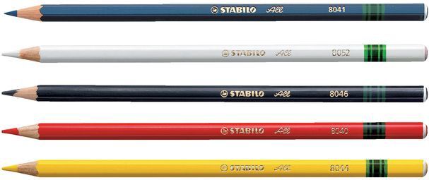 Stabilo - All Markerstift - 12 Stuks - Zwart - Hout