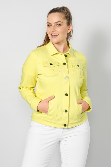 Jeansjacke, Straight Fit, Colordenim, Hemdkragen, Langarm