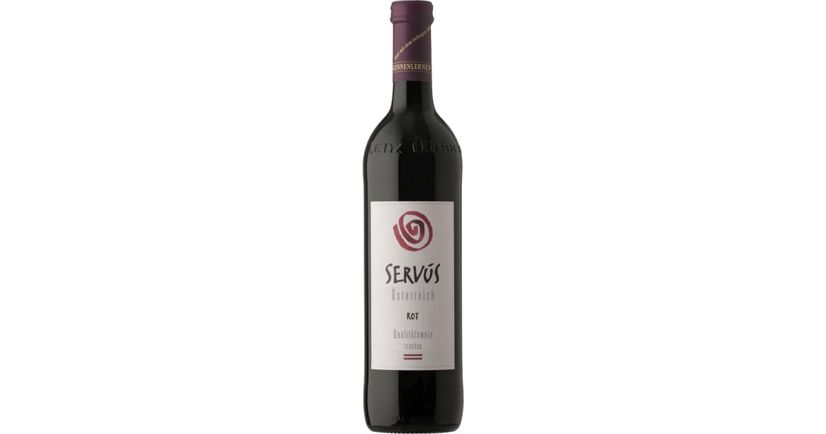 Lenz Moser Servus Rotwein Cuvée trocken 0,75 Liter (Einweg)