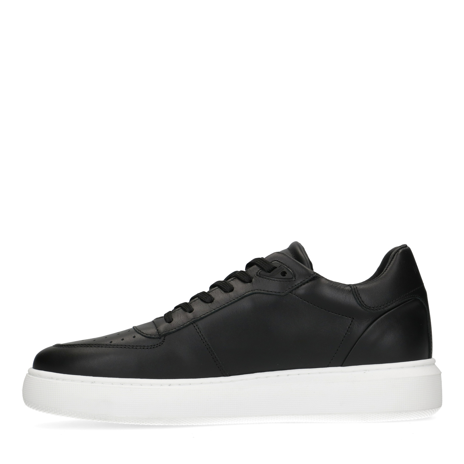 Zwarte leren sneakers