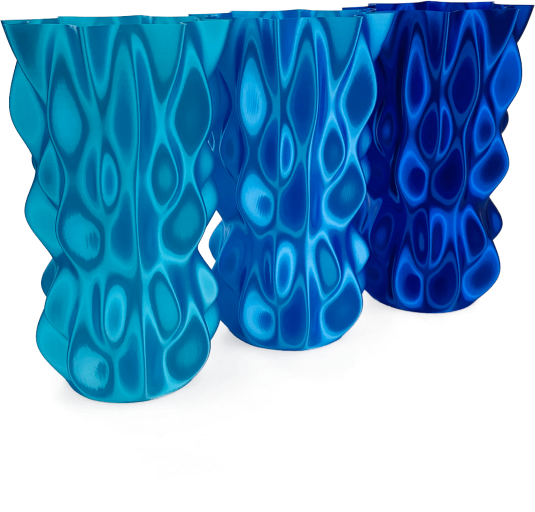 Fiberlogy  FiberSilk Metallic Navy Blue, 1,75 mm (850 g)    Ästhetisches Metallic Filament in Navy Blau