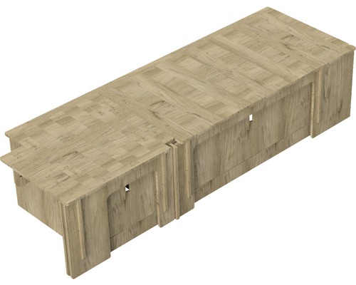 Buildify Campingbox Christoph bedsysteem, lengte-asymmetrisch, voor VW T5/T6, 1800x1180x435 mm (LxBxH) (zonder montage- en bevestigingsmateriaal)