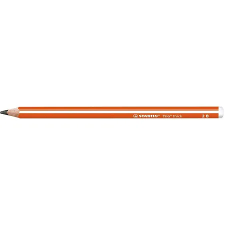 Bleistift - STABILO Trio dick in orange - Härtegrad 2B