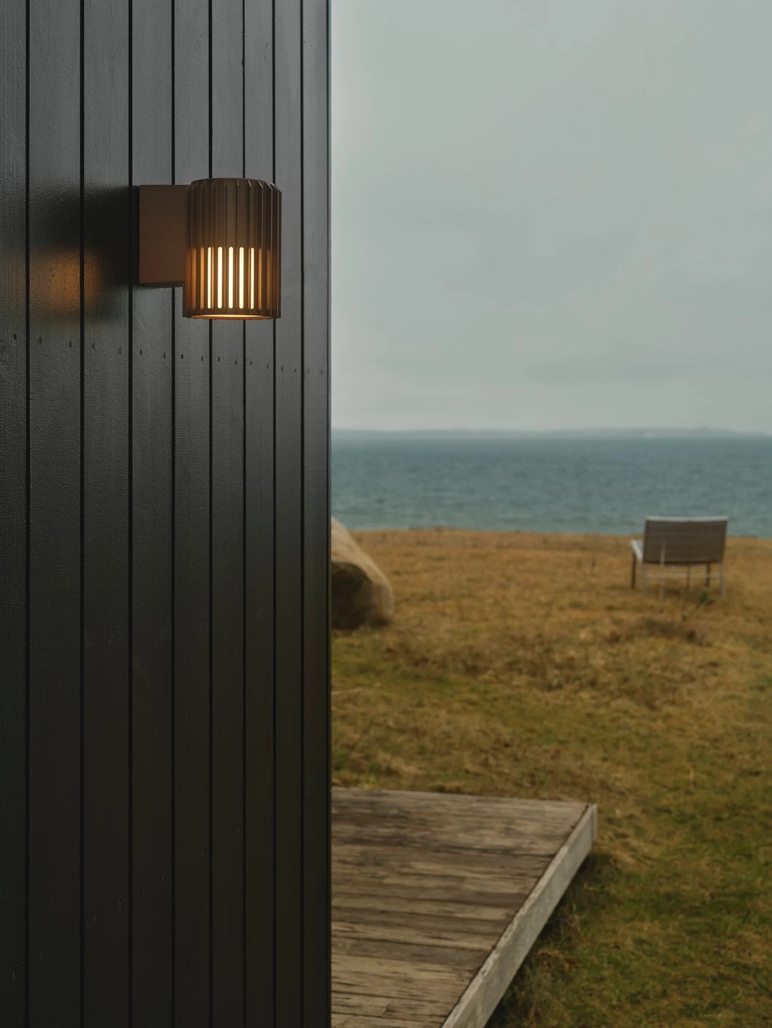 Nordlux Buitenlamp Aludra seaside wand bruin metallic