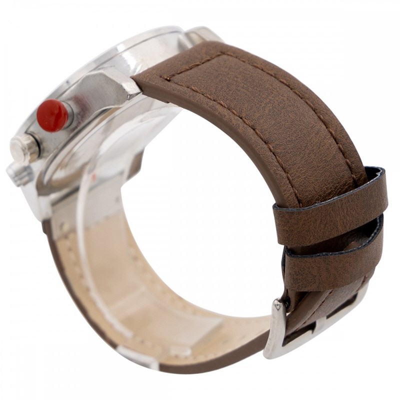Montre Homme M. JOHN bracelet Cuir Marron