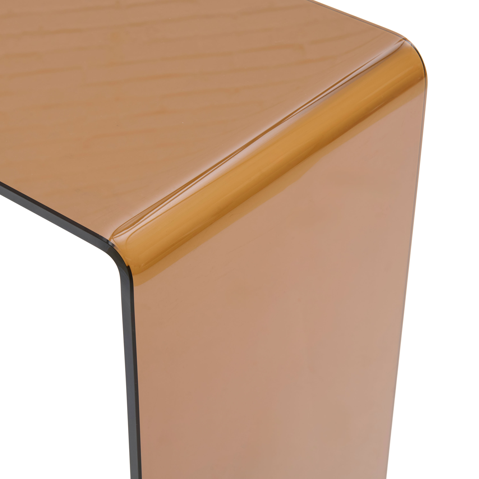 Console Lilla amber glass