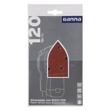 GAMMA schuurpapierpsm k120 6x