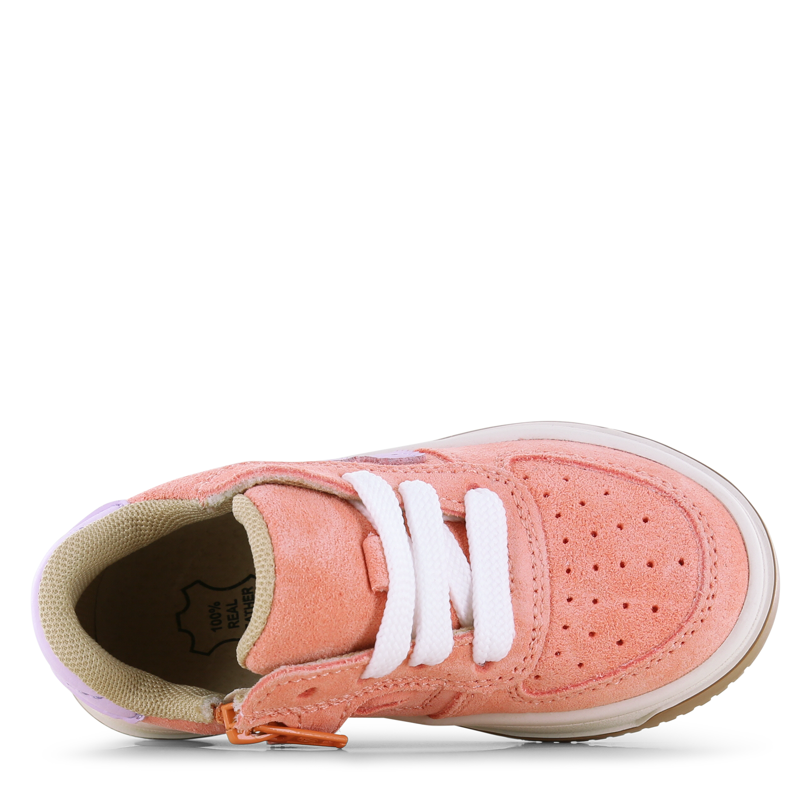 Shoesme Pfirsich Sneaker mit Reißverschluss