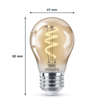 Philips LED E27 25 watt 2200K Amber dimbaar