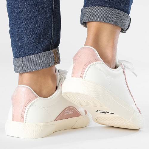 Baskets Femme Kenton Yusty PLS31536 White Pink