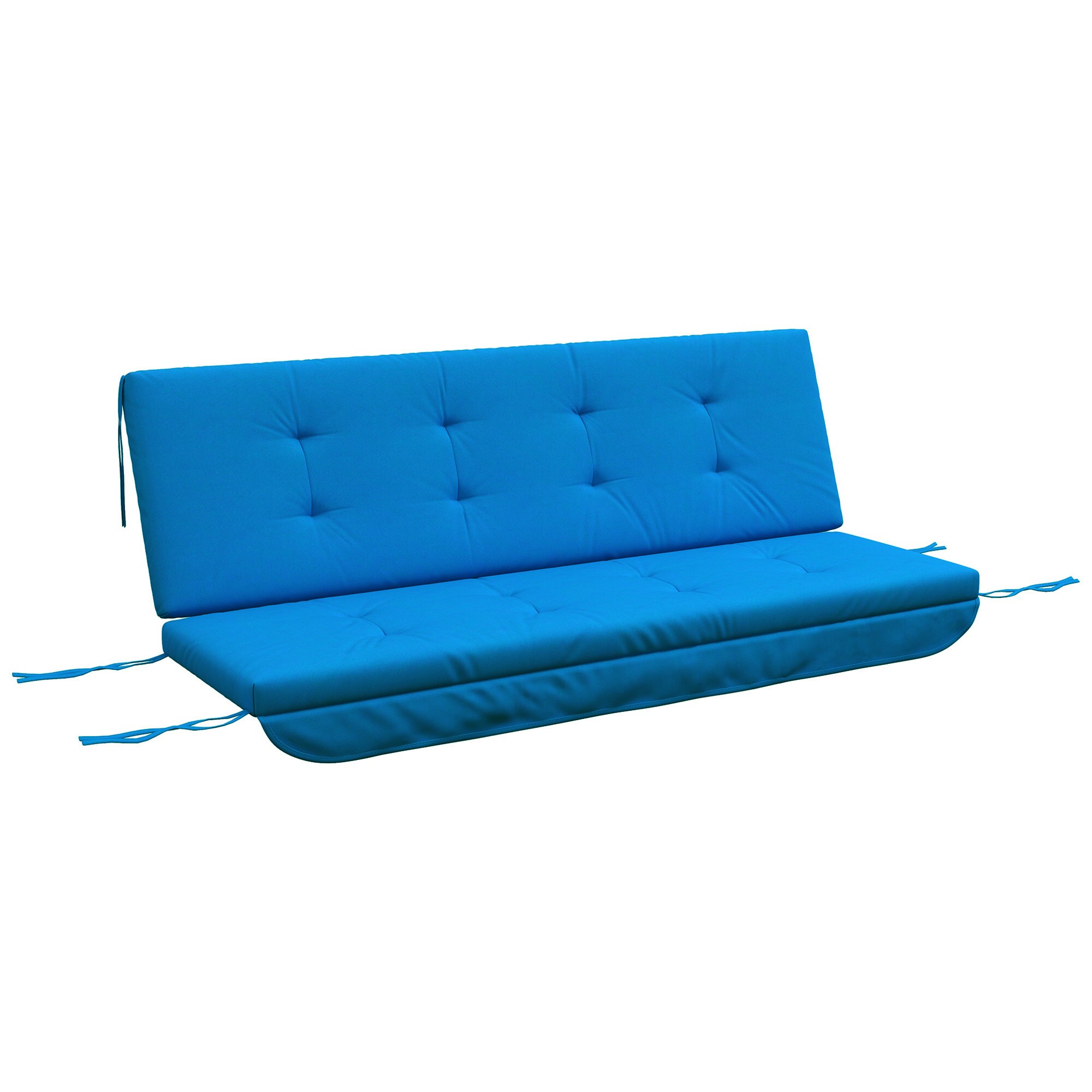 Outsunny Sitzkissen mit 6 Bändern 170L x 100B x 8H cm