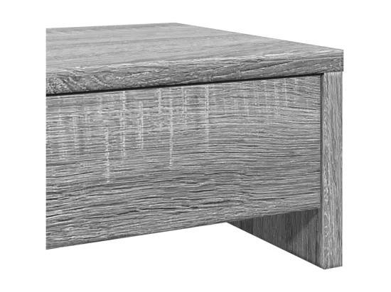 Support de moniteur avec tiroirs sonoma gris bois d'ingénierie