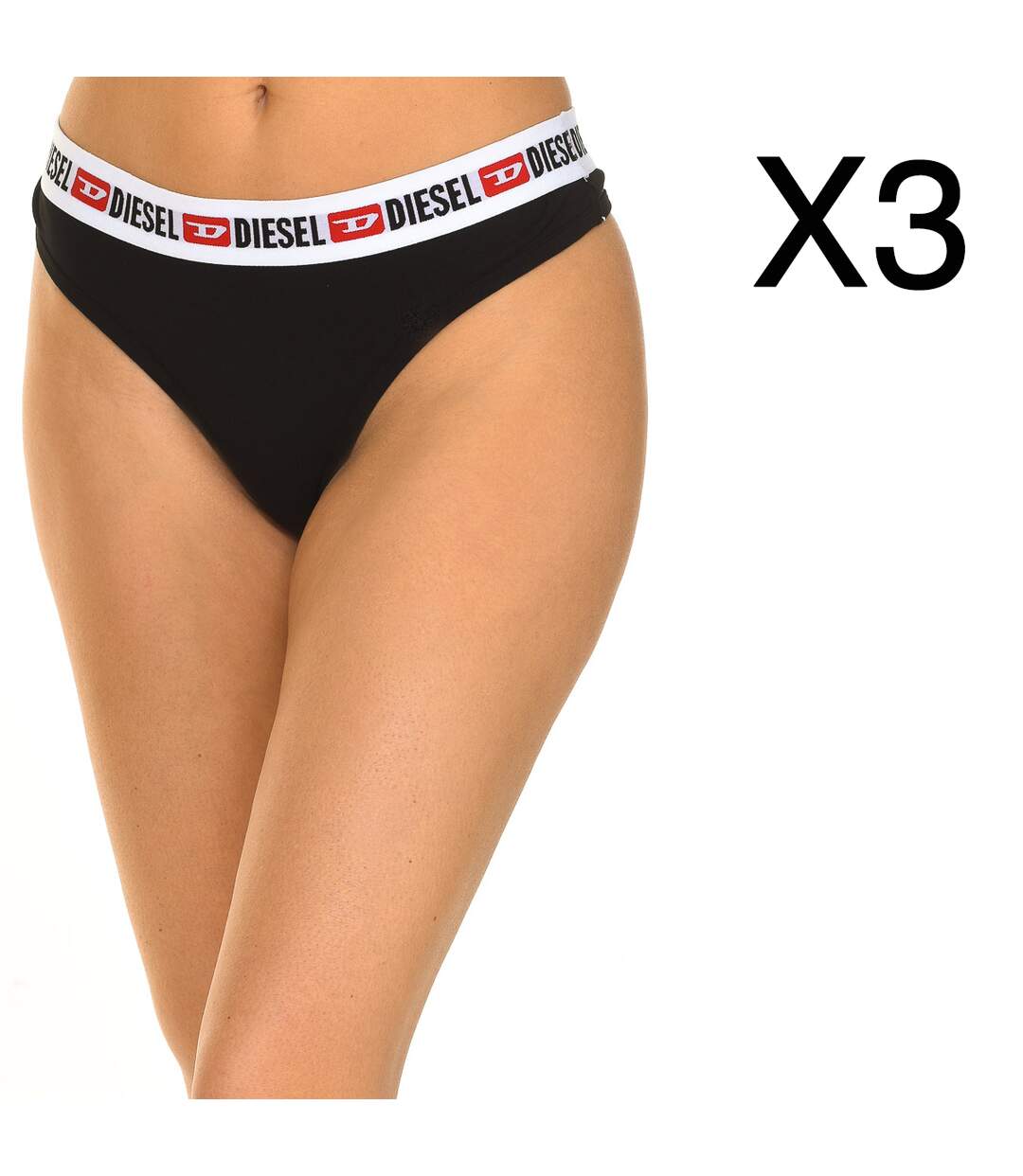 Pack-3 Breathable fabric thongs 00SE0K-0EAXL women