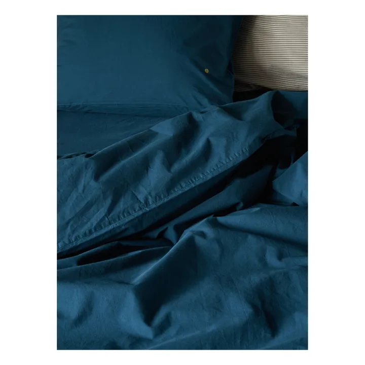 La cerise sur le gâteau Housse de couette Celeste | Bleu canard
