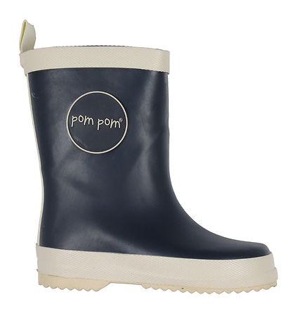 Pom Pom Gummistiefel - Navy