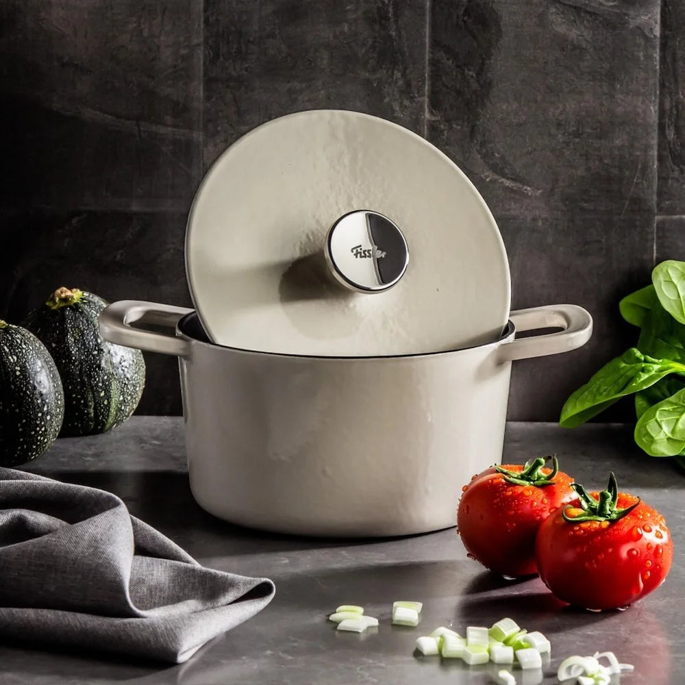 Fissler Moments braadpan Gietijzer - Ivory White 24cm