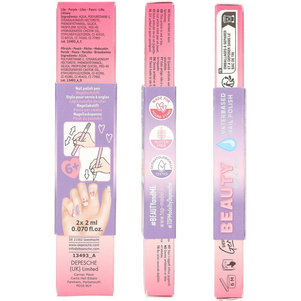 Køb TOPModel Beauty And Me Neglelak Pen Sæt Pink & Purple