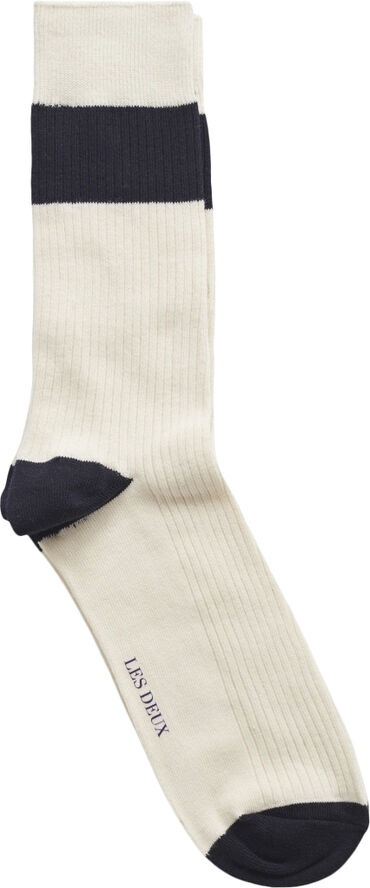 Les Deux William 2-Pack Socks Råhvid