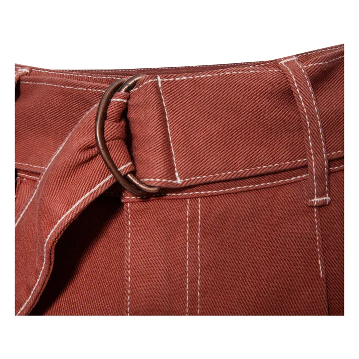 Alma Deia Jean Paper Bag en Coton Bio | Sienne
