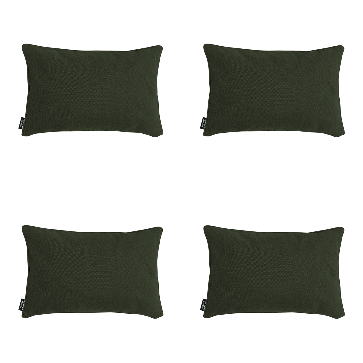Madison Green canvas eco+ Sierkussen - Set van 4