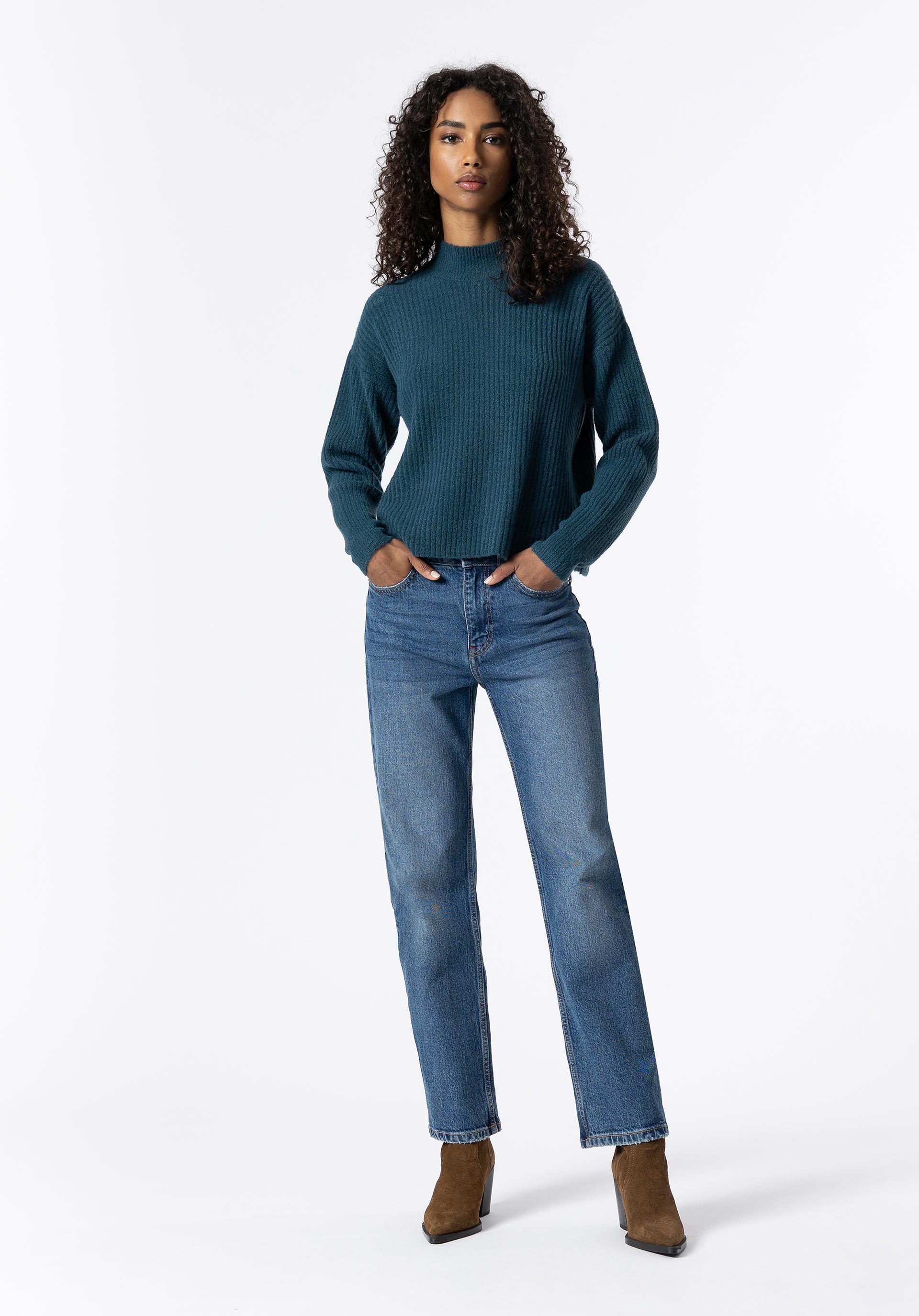 Camisola de Malha Canelada