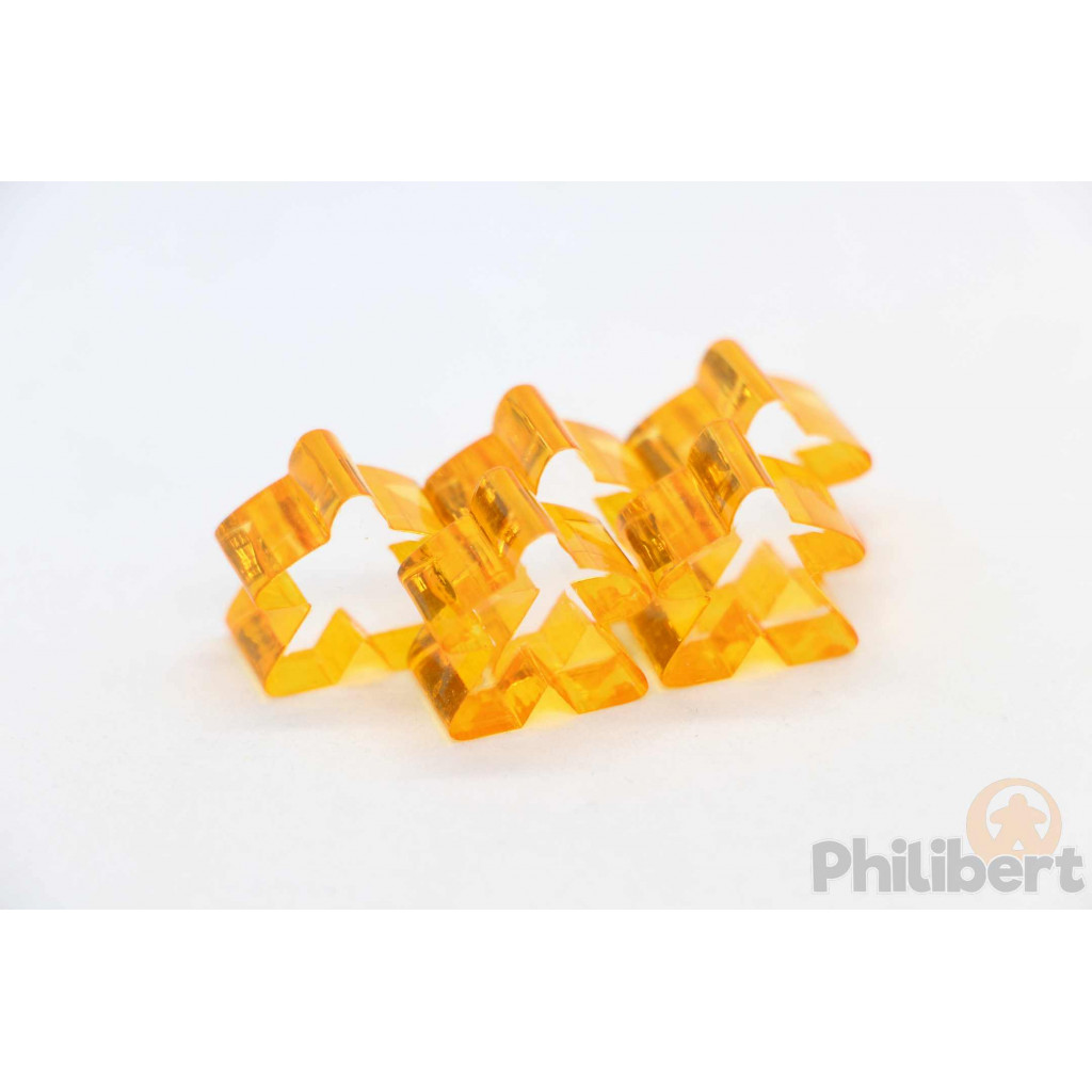 Set de 5 Meeples Transparents