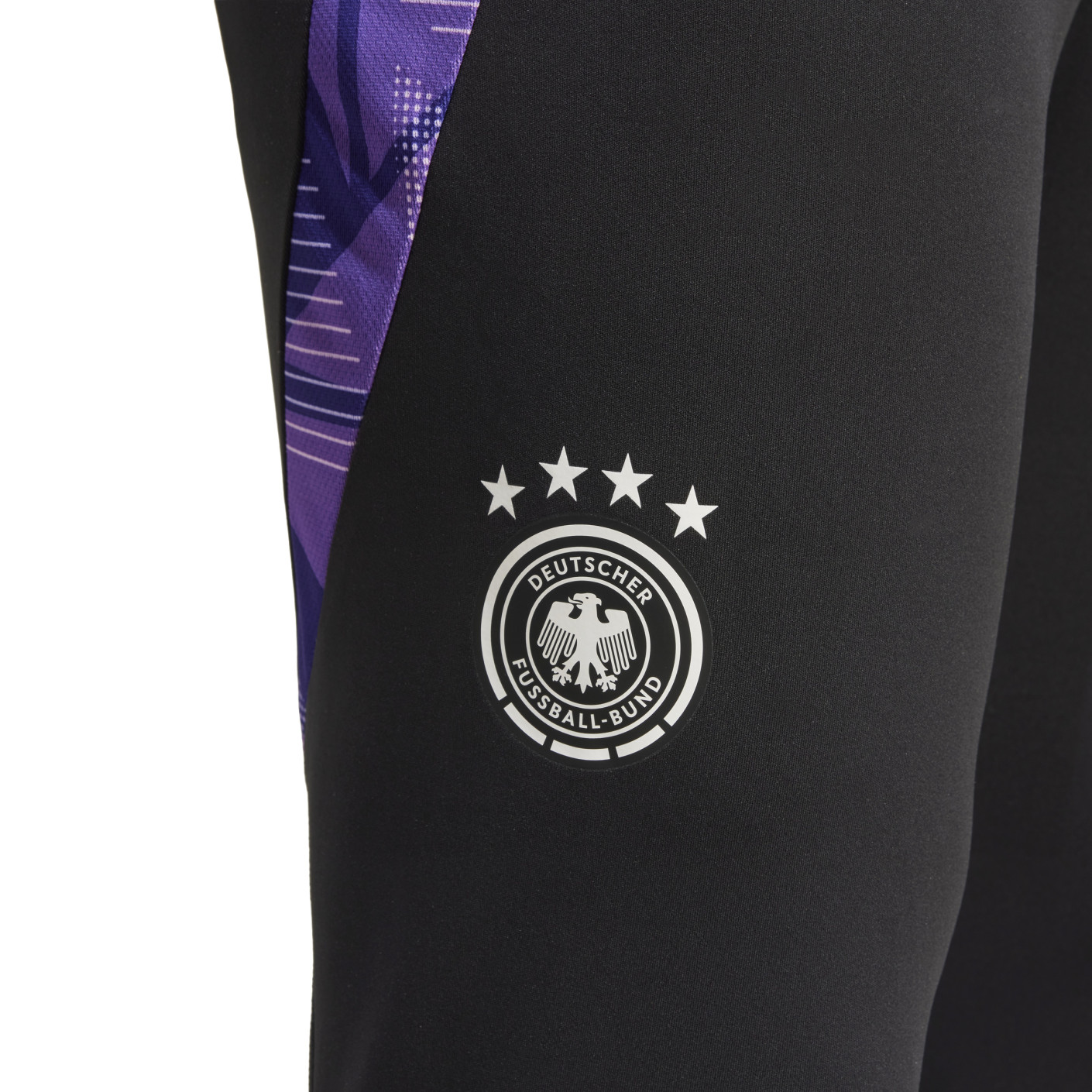 Adidas Duitsland Trainingsbroek 2024-2026 Zwart Paars Wit