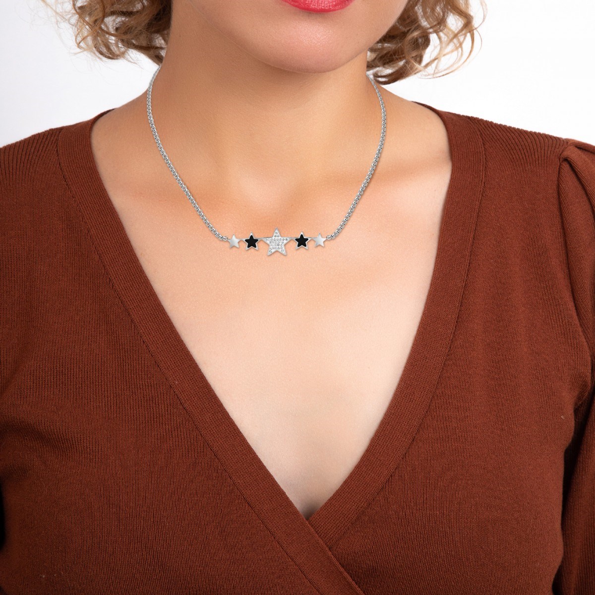 Collier étoile SC Crystal orné de Cristaux scintillants