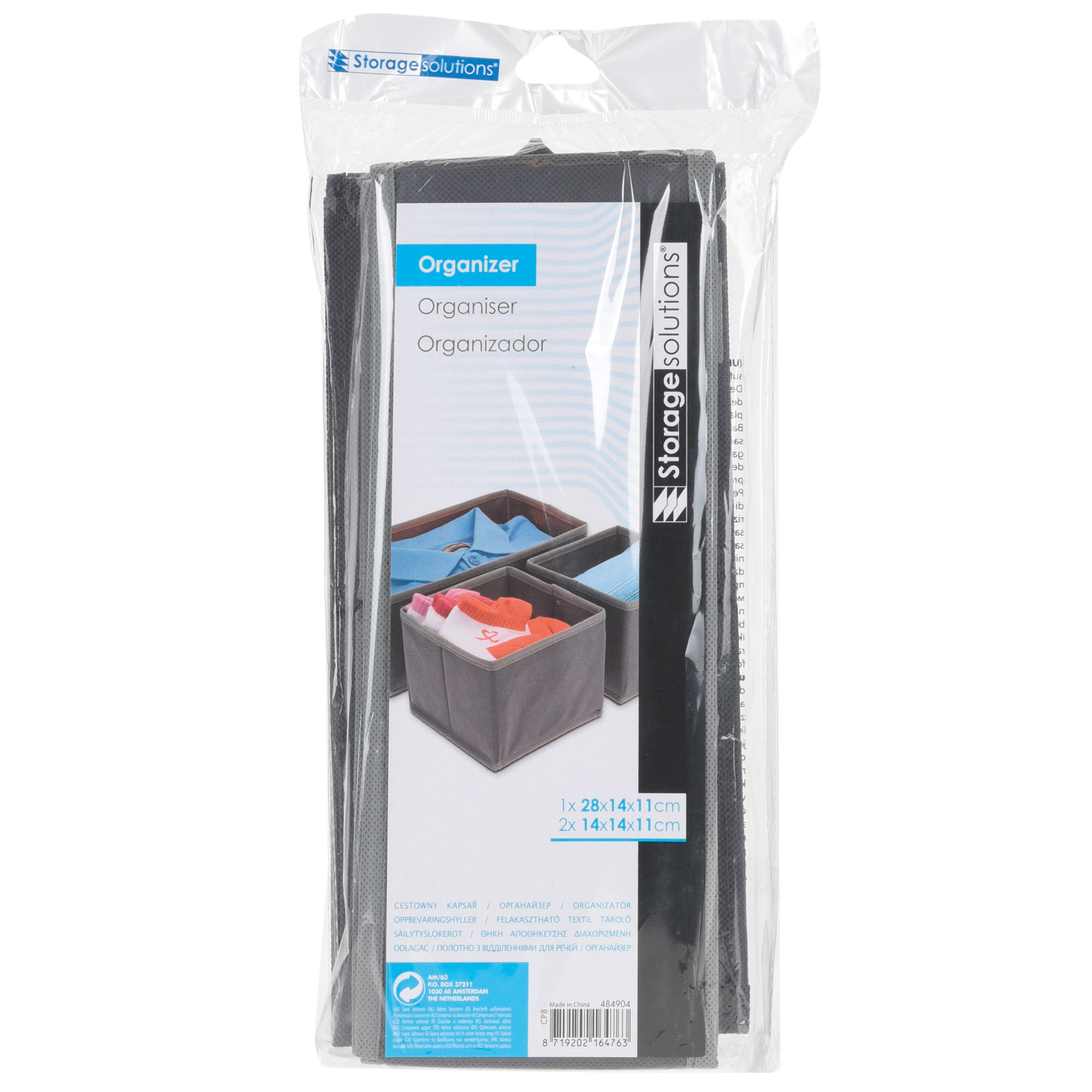 3-teiliges Organizer-Set - anthrazit