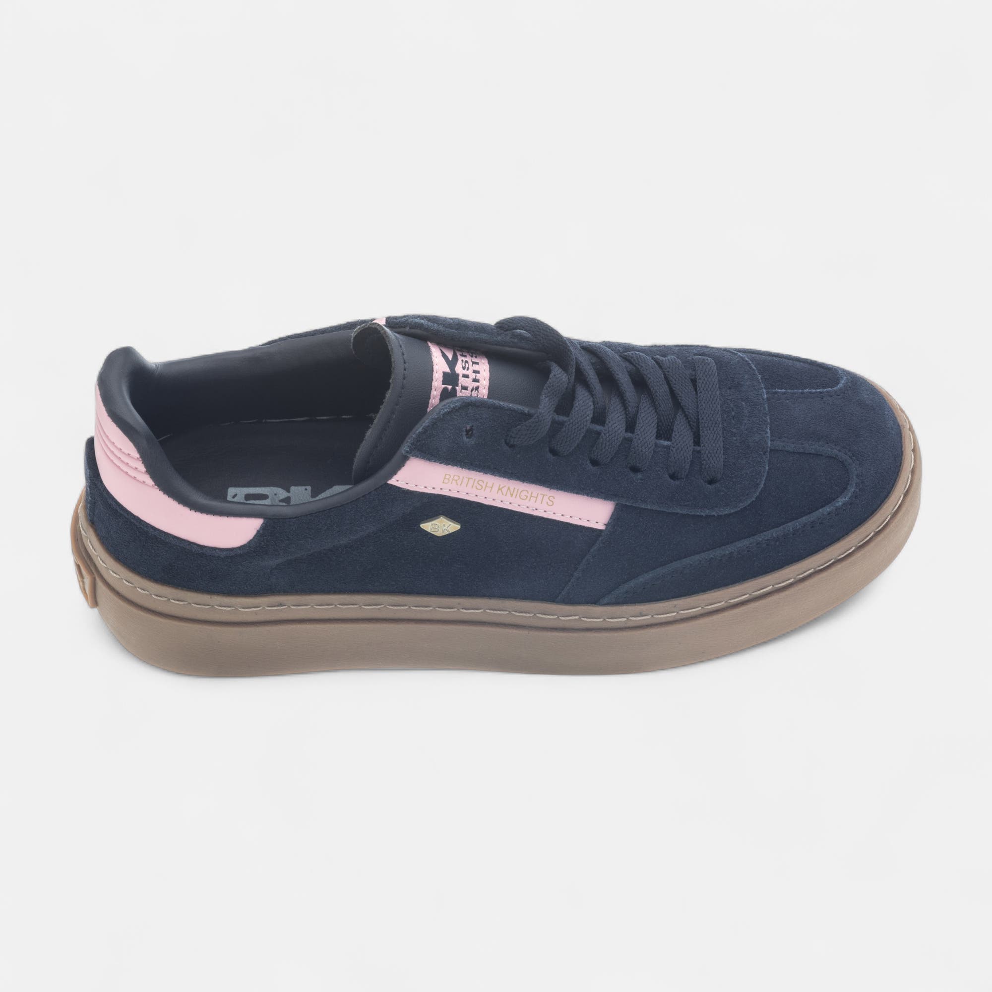 Baskets basses Femme en cuir bleu marine