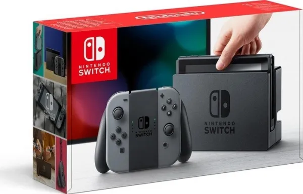 Nintendo Switch - Spilkonsol - Full HD - grå, sort