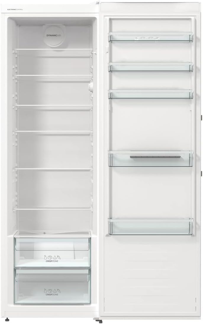 Gorenje R 619 EEW5Kühlschrank / 185cm / Umluft-Kühlsystem/Schnellkühlfunktion/Kühlteil 398 Liter/weiß