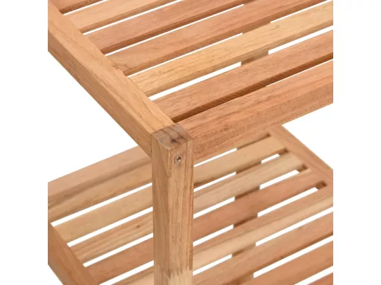 Étagère de salle de bain 36x36x112 cm Bois massif de noyer