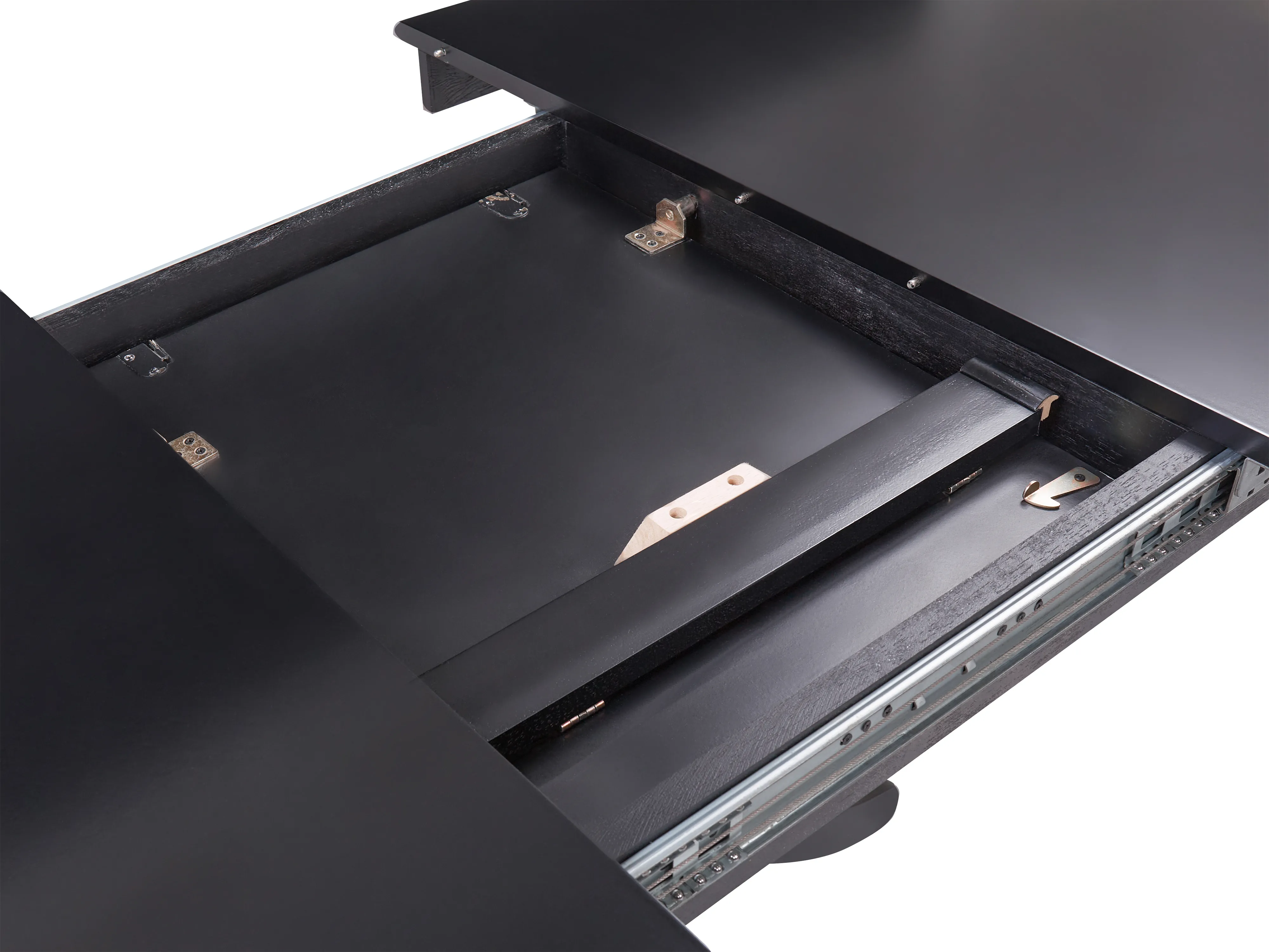 Eettafel uitschuifbaar AKRON Zwart 106 cm 106/150 cm