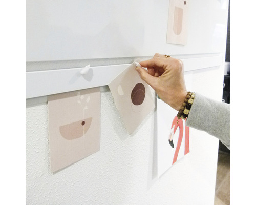Posterstrip Info Rail Magnetisch 200 cm wit incl. 4 magneetmuizen